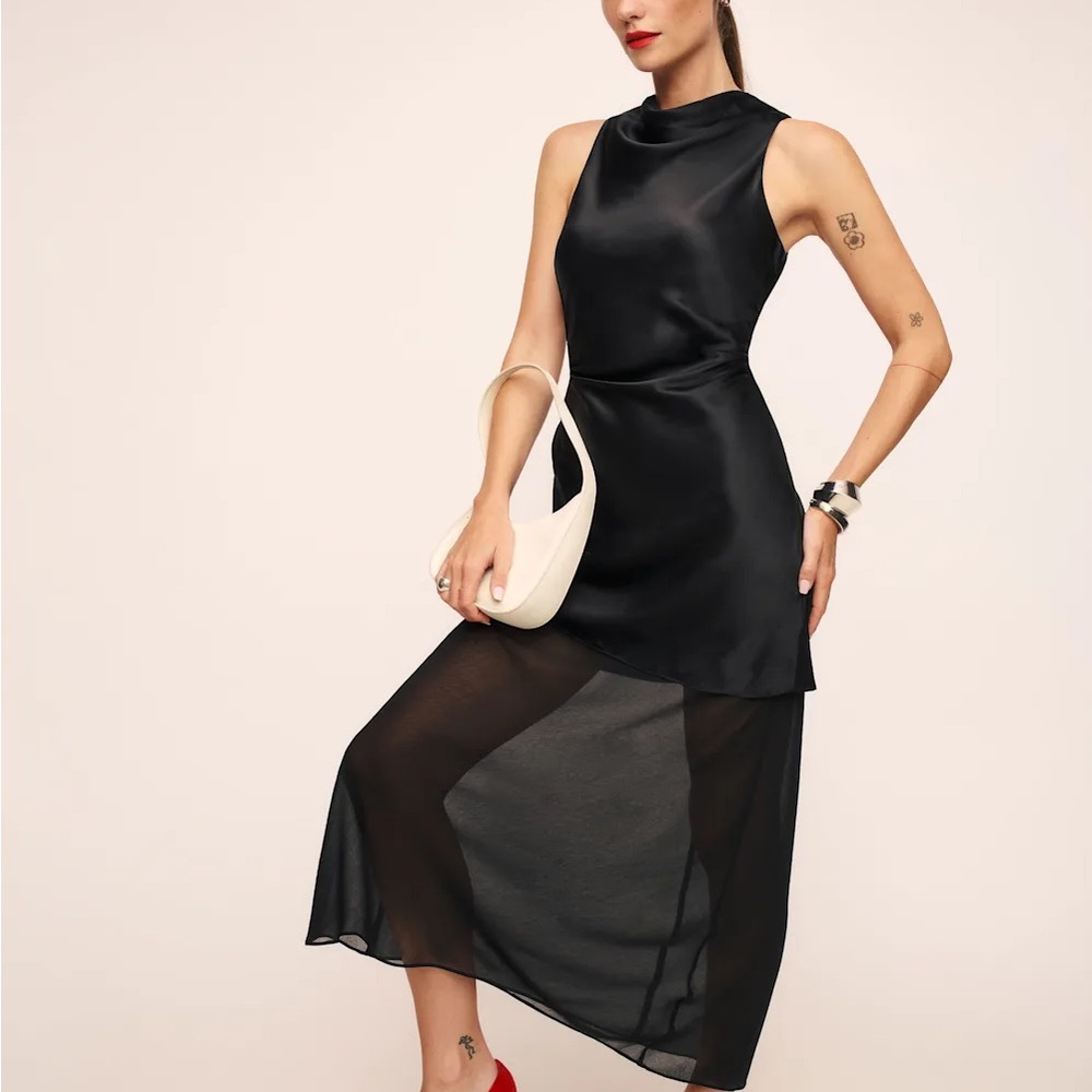Reformation Logan Silk Dress
